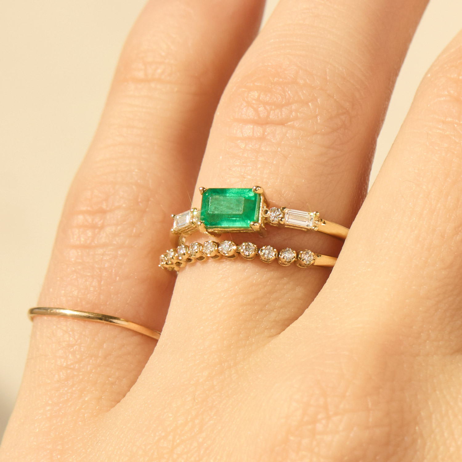 Etude Emerald and Diamond Ring - Image 3