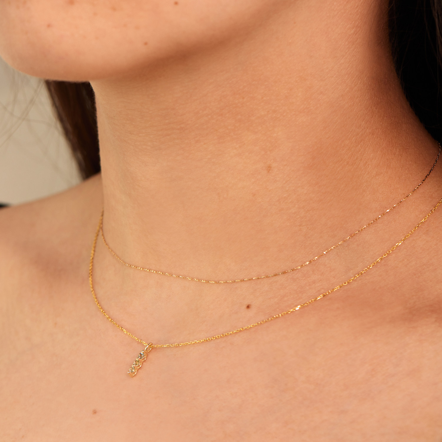 Green Sapphire Stack Necklace - Image 4