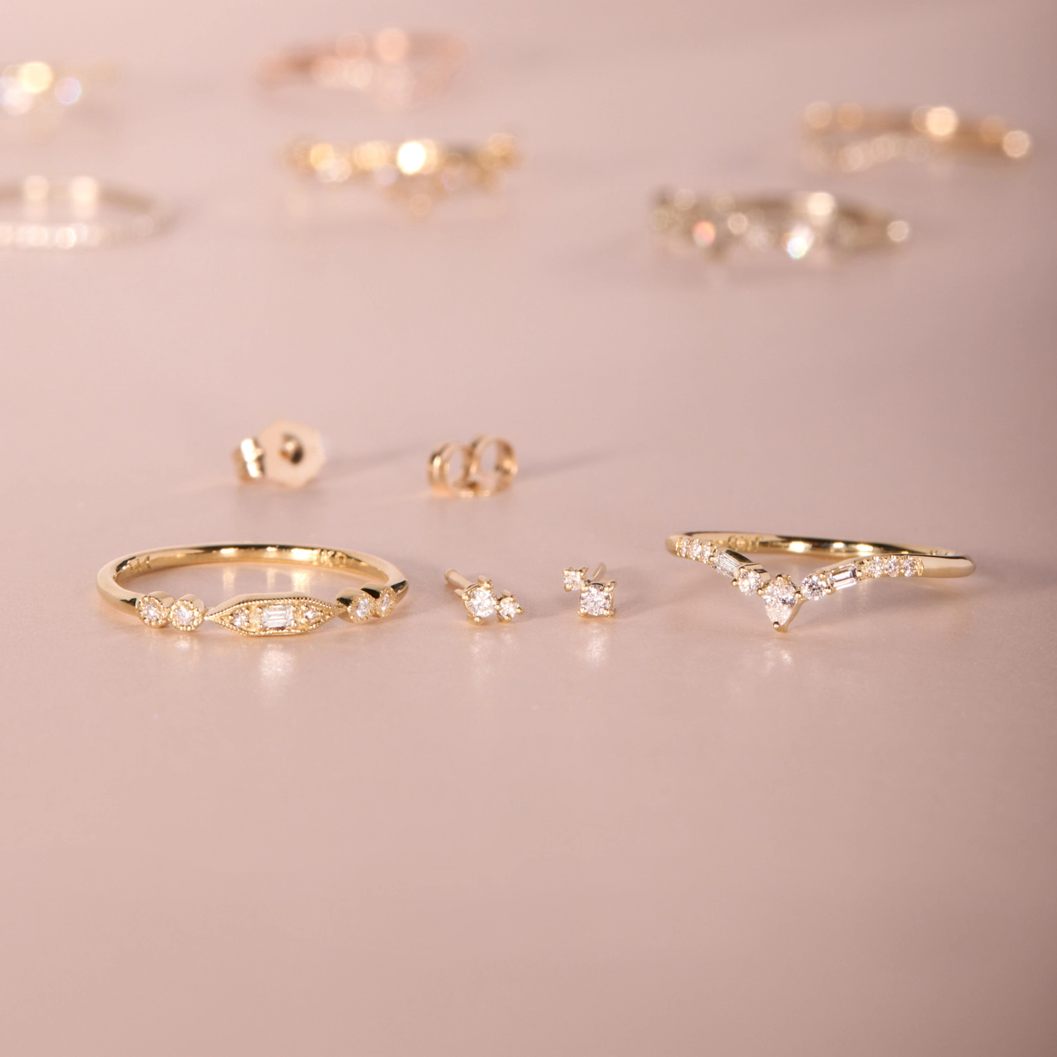 Diamond Duo Stud (single) - Image 5