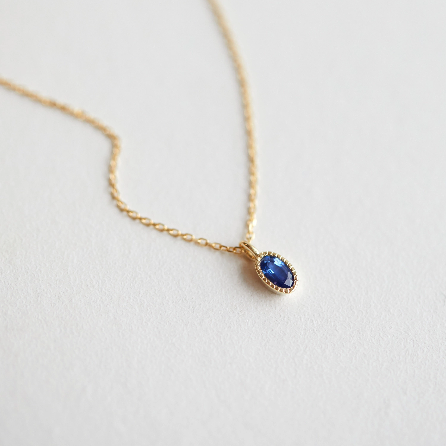 Caravaggio Necklace, Blue Sapphire - Image 8