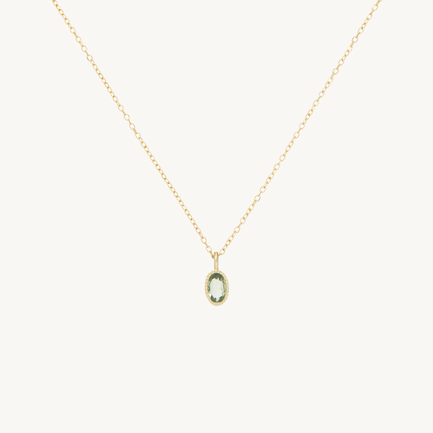 Caravaggio Necklace, Green Sapphire - Image 11