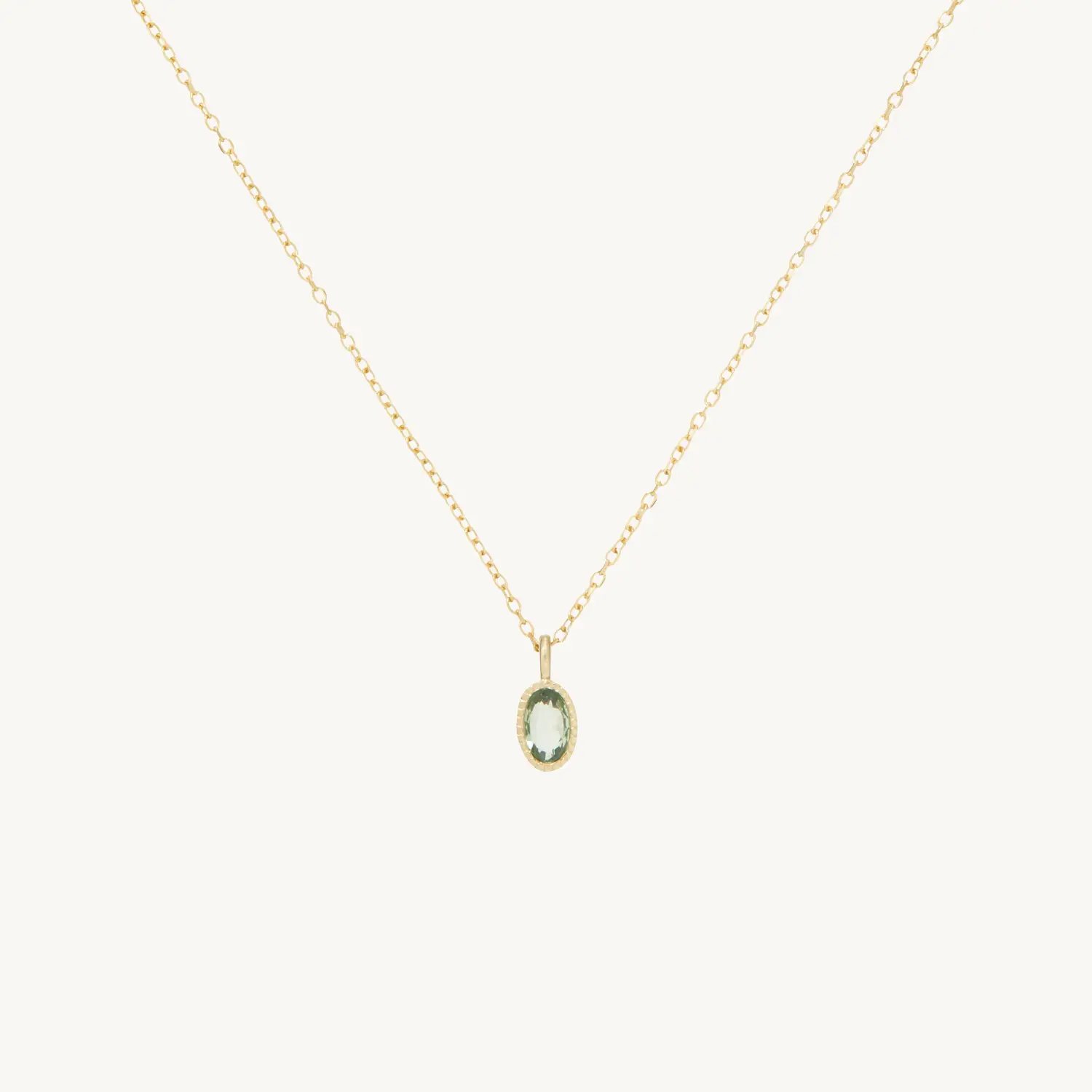 Alternative view of Caravaggio Necklace, Green Sapphire
