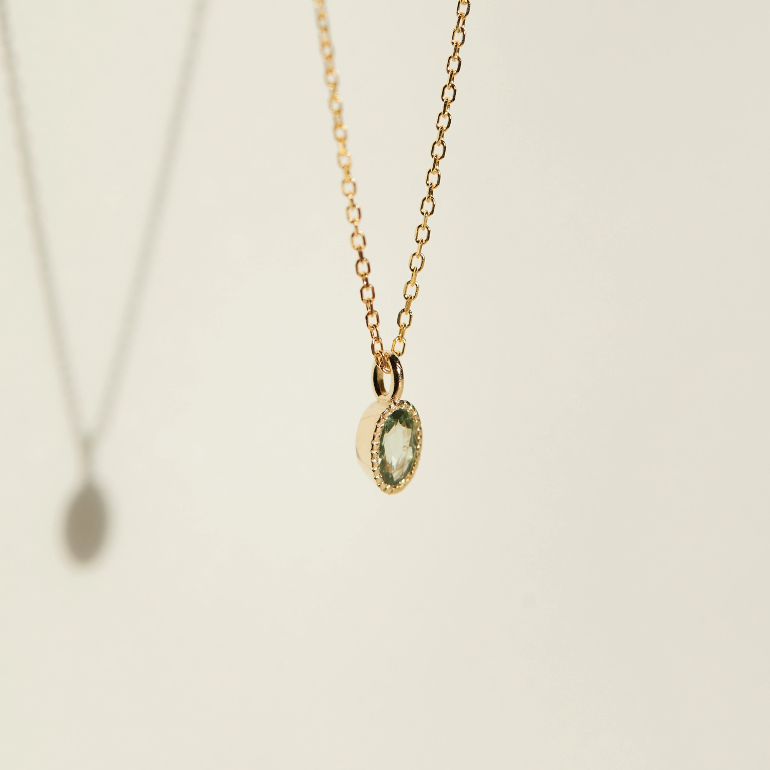 Caravaggio Necklace, Green Sapphire - Image 7
