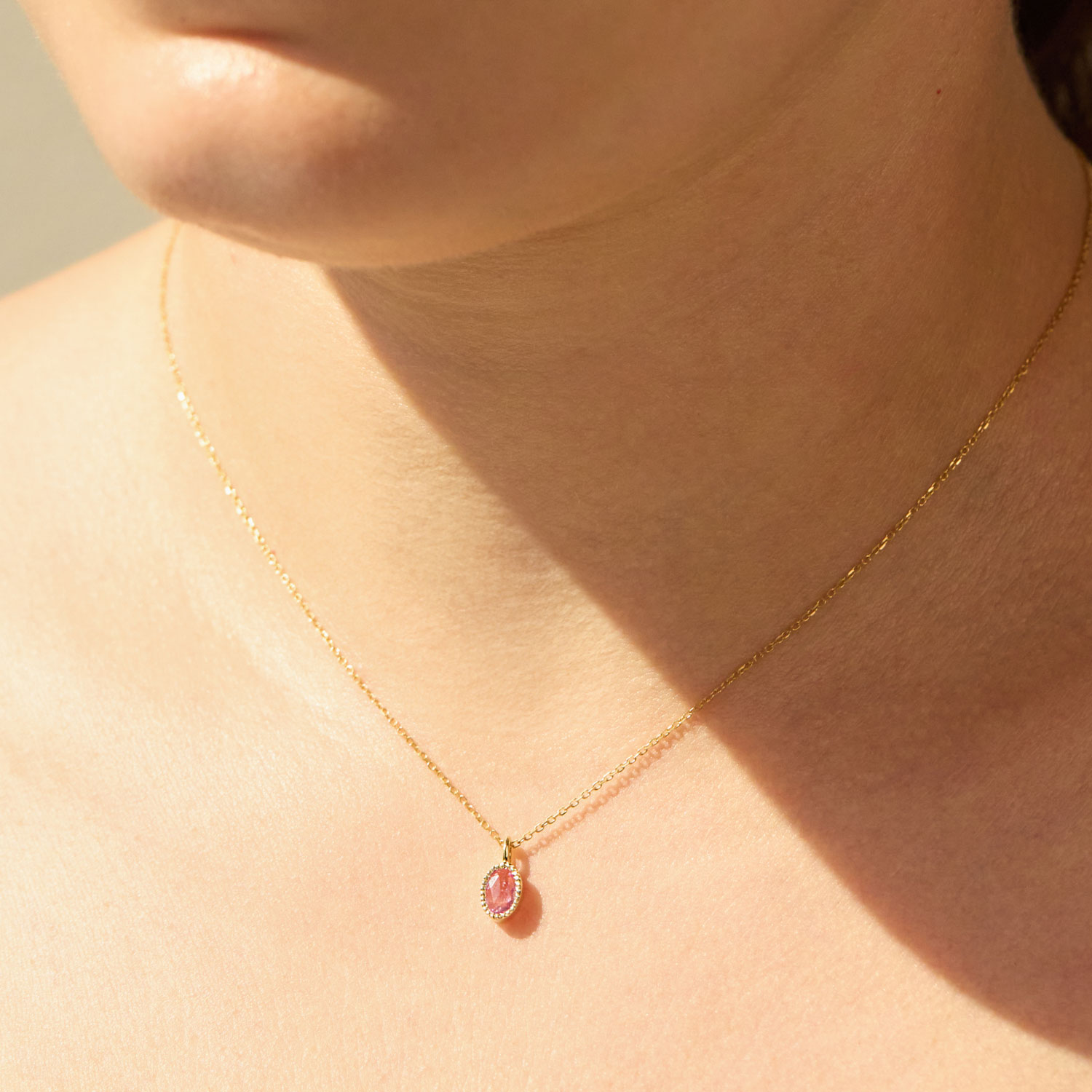 Caravaggio Necklace, Pink Sapphire - Image 3