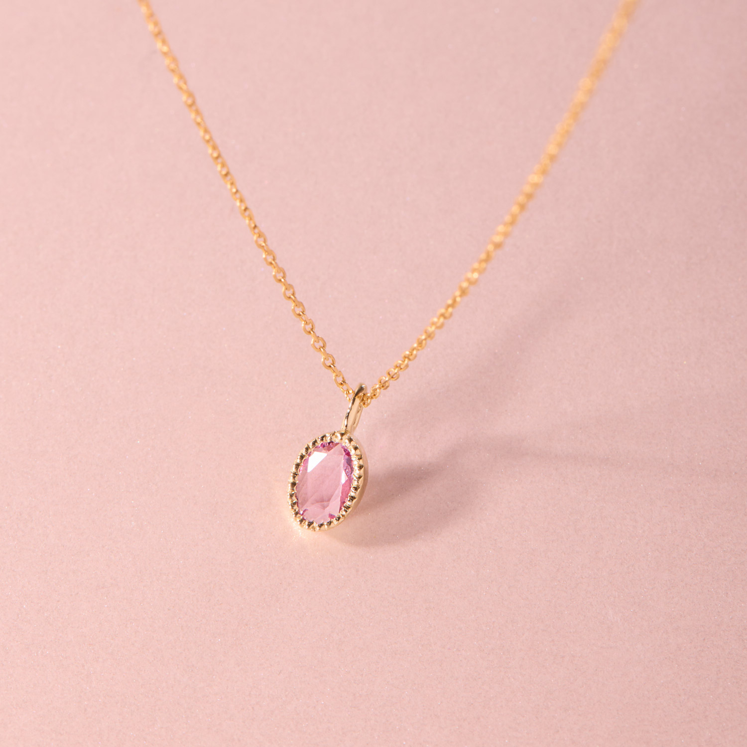 Caravaggio Necklace, Pink Sapphire - Image 4