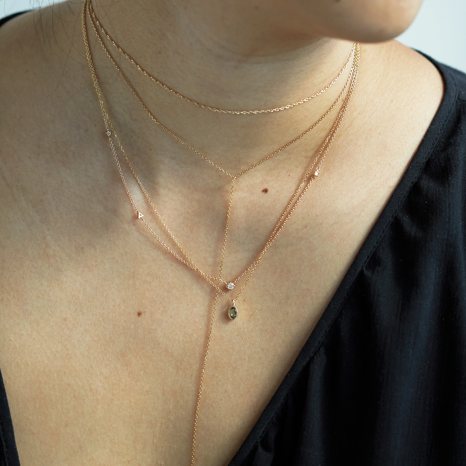 Caravaggio Necklace, Green Sapphire - Image 5