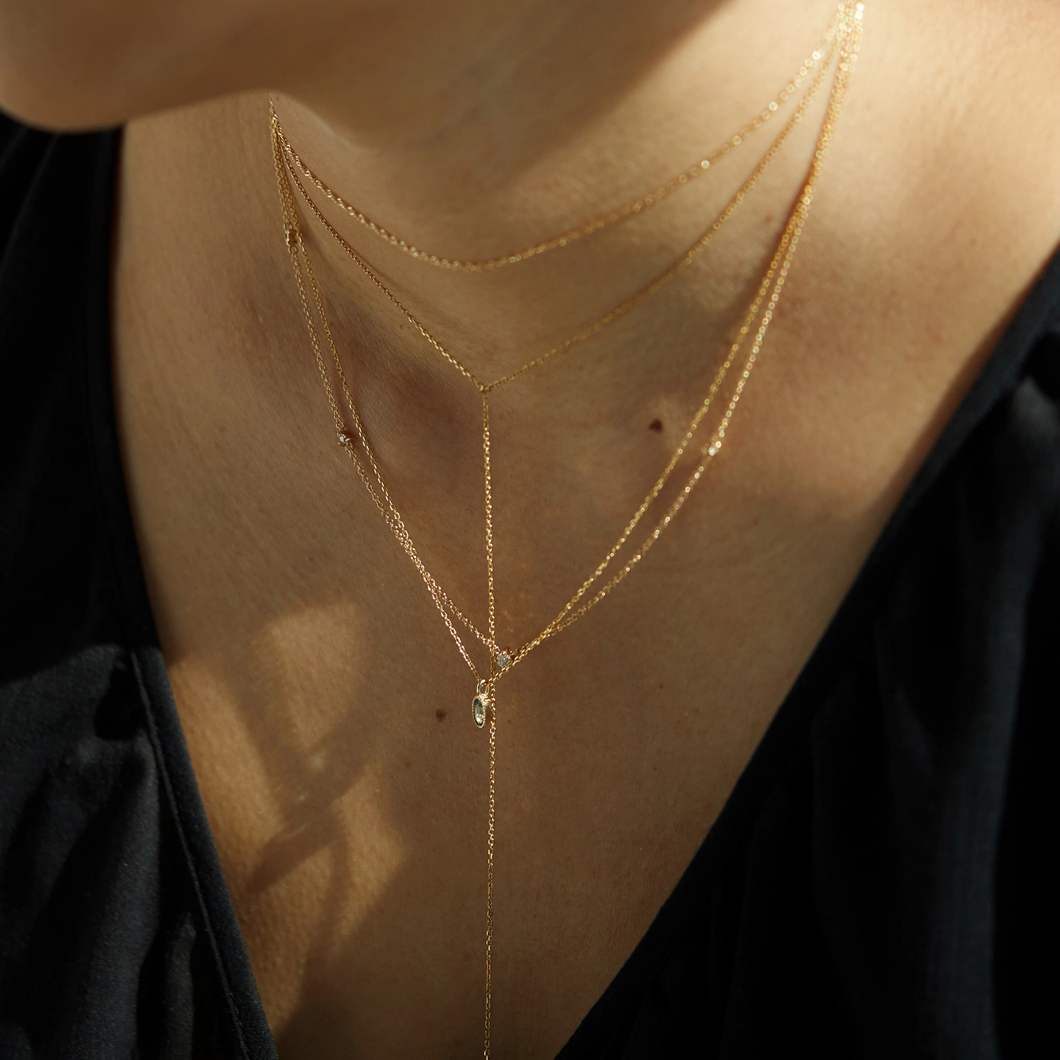 Caravaggio Necklace, Green Sapphire - Image 6