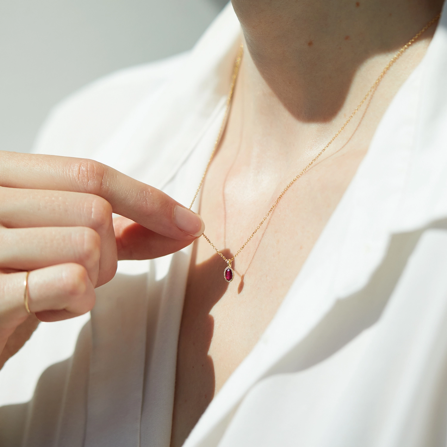 Caravaggio Necklace, Ruby - Image 5