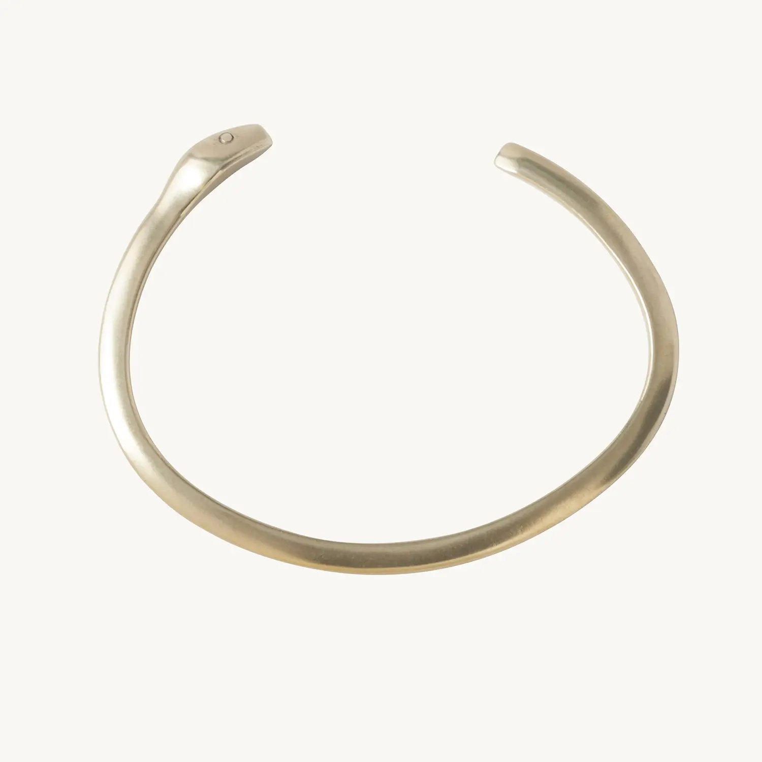 Alternative view of Brass Snake Cuff