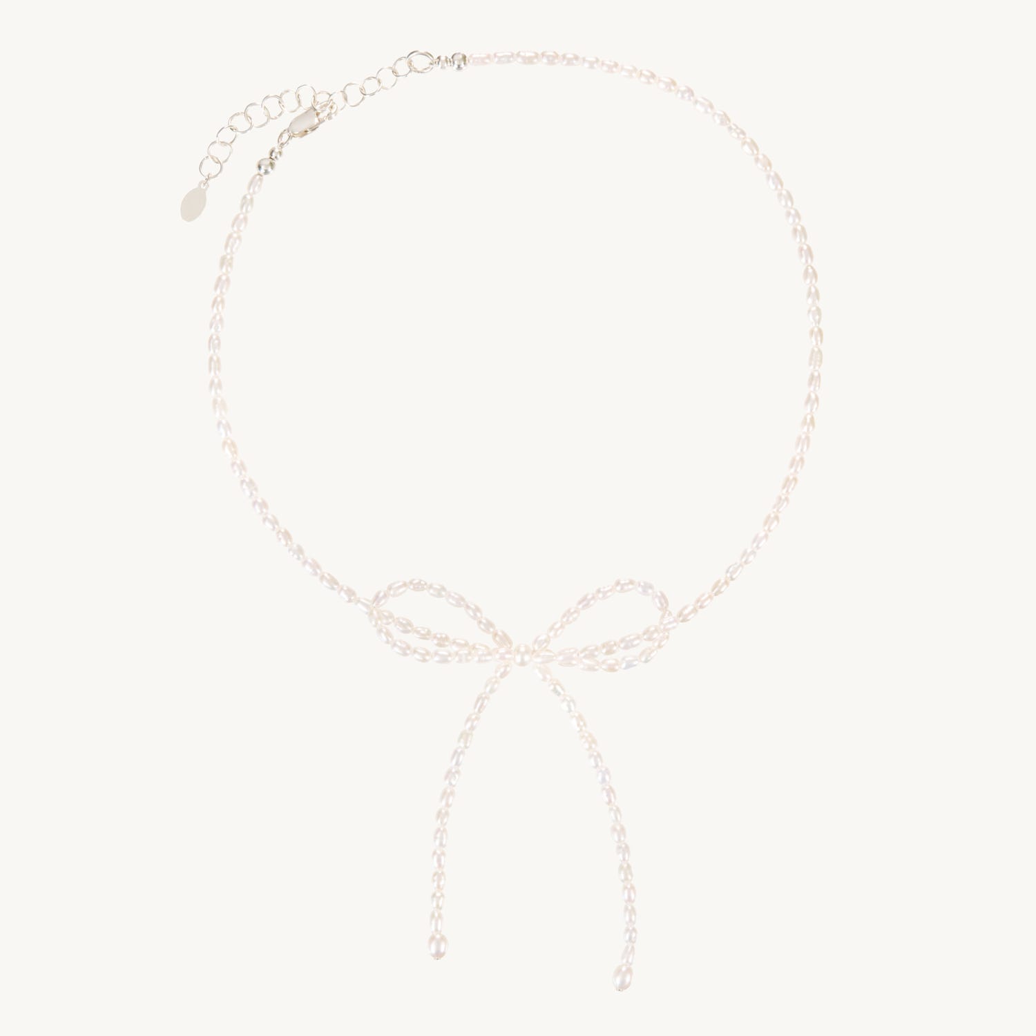 Alternative view of Margot Bow Pearl Necklace