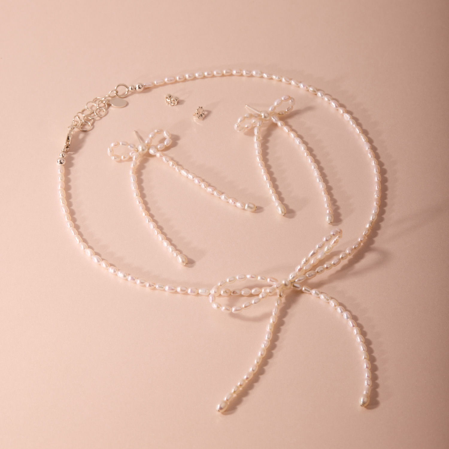 Margot Pearl Bow Earrings (pair) - Image 7