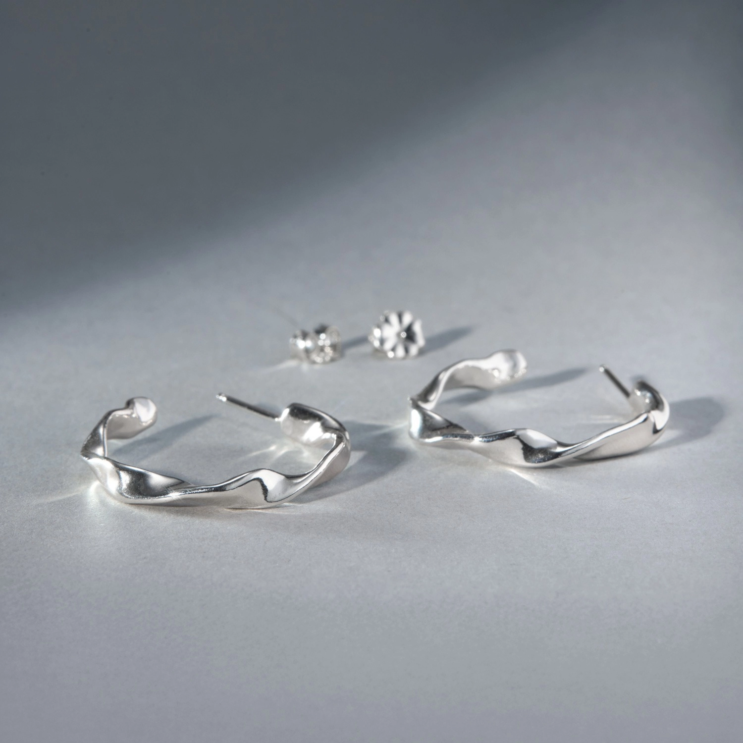 Silver Baby Juliette Hoops (pair) - Image 4
