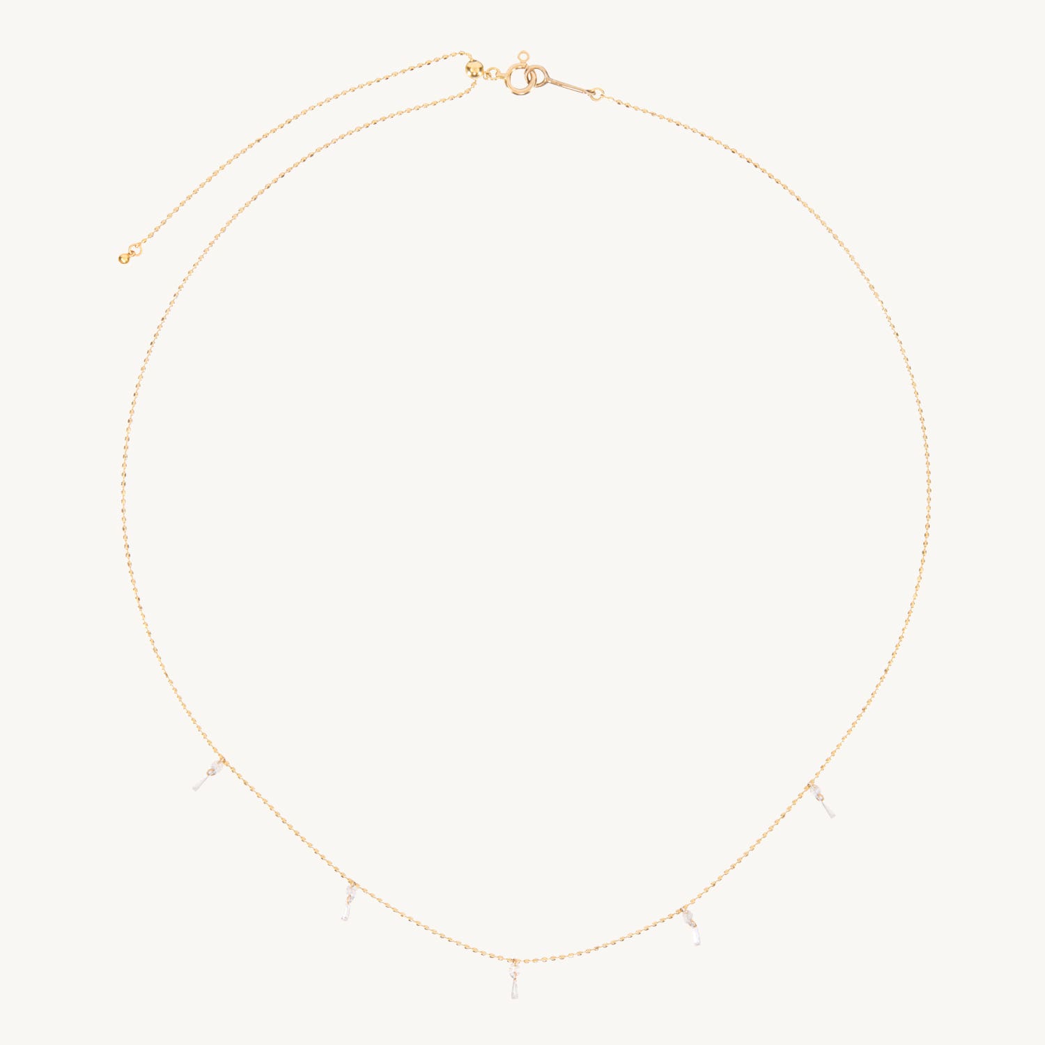 Alternative view of Diamond Tassel Necklace