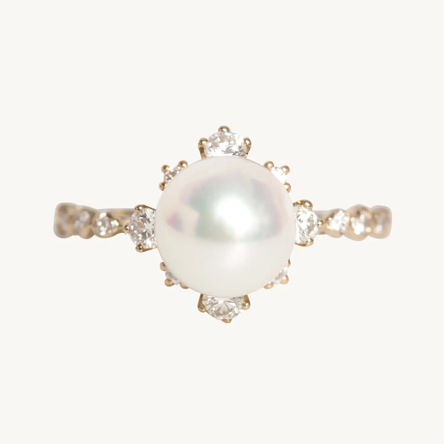 Pearl Snowflake Ring Supreme