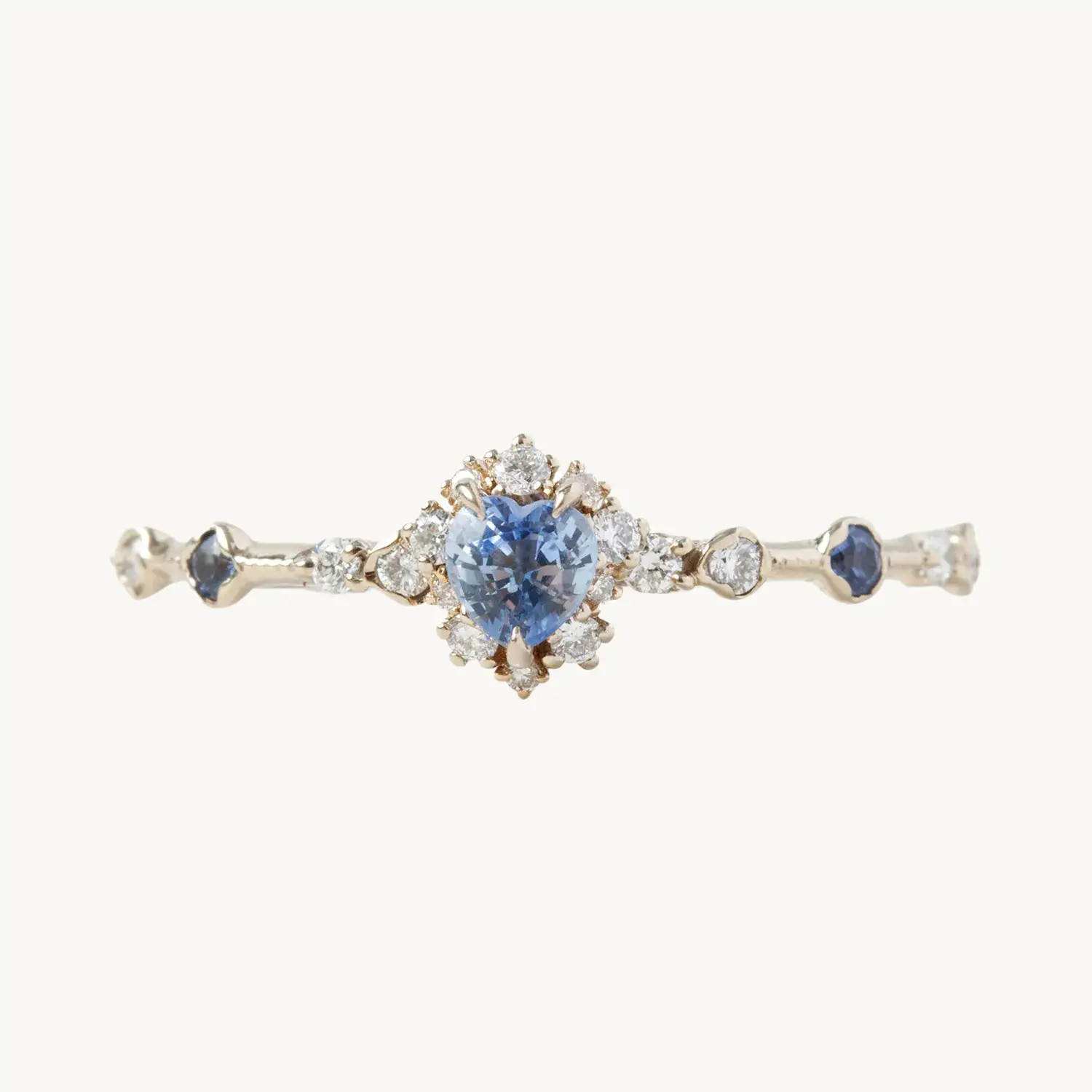 Sapphire Heart Ring