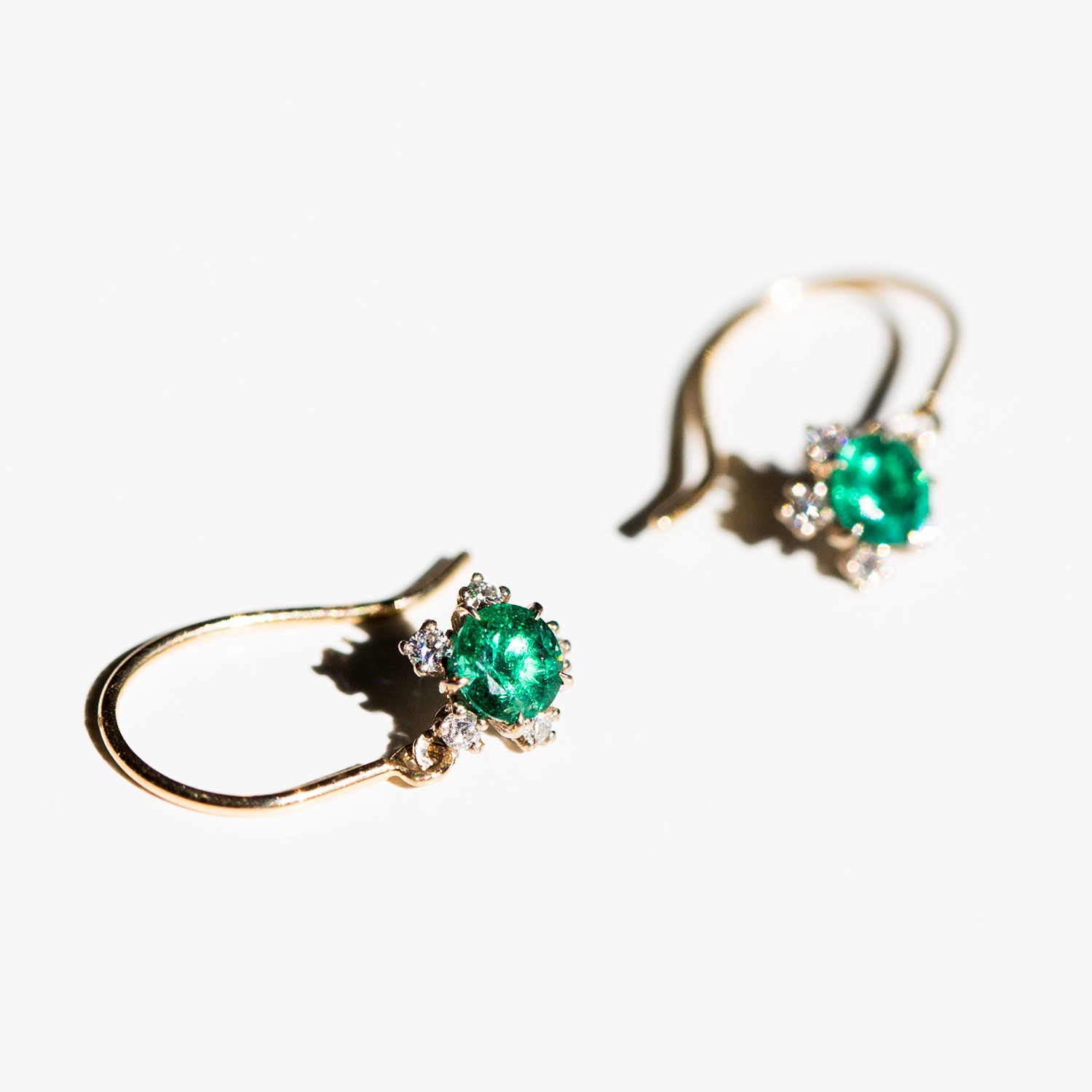 Emerald Snowflake Earrings (pair) - Image 5