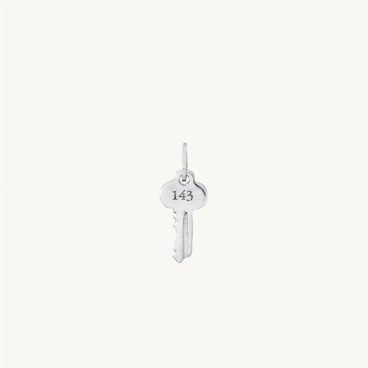 Tiniest Key Charm, Silver