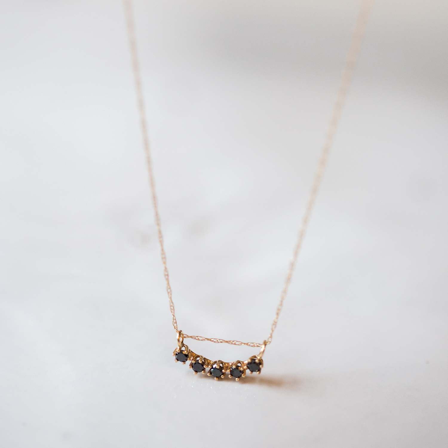 Majesty Curve Necklace, Black Diamond - Image 3