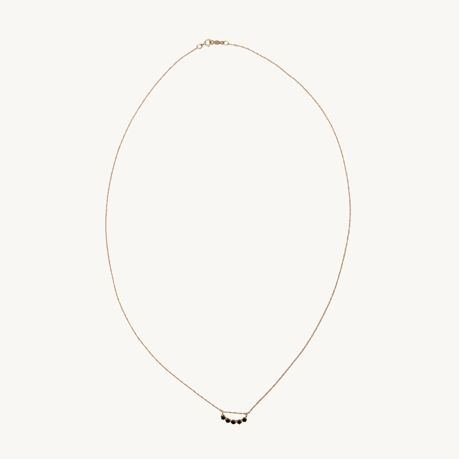 Majesty Curve Necklace, Black Diamond - Image 4