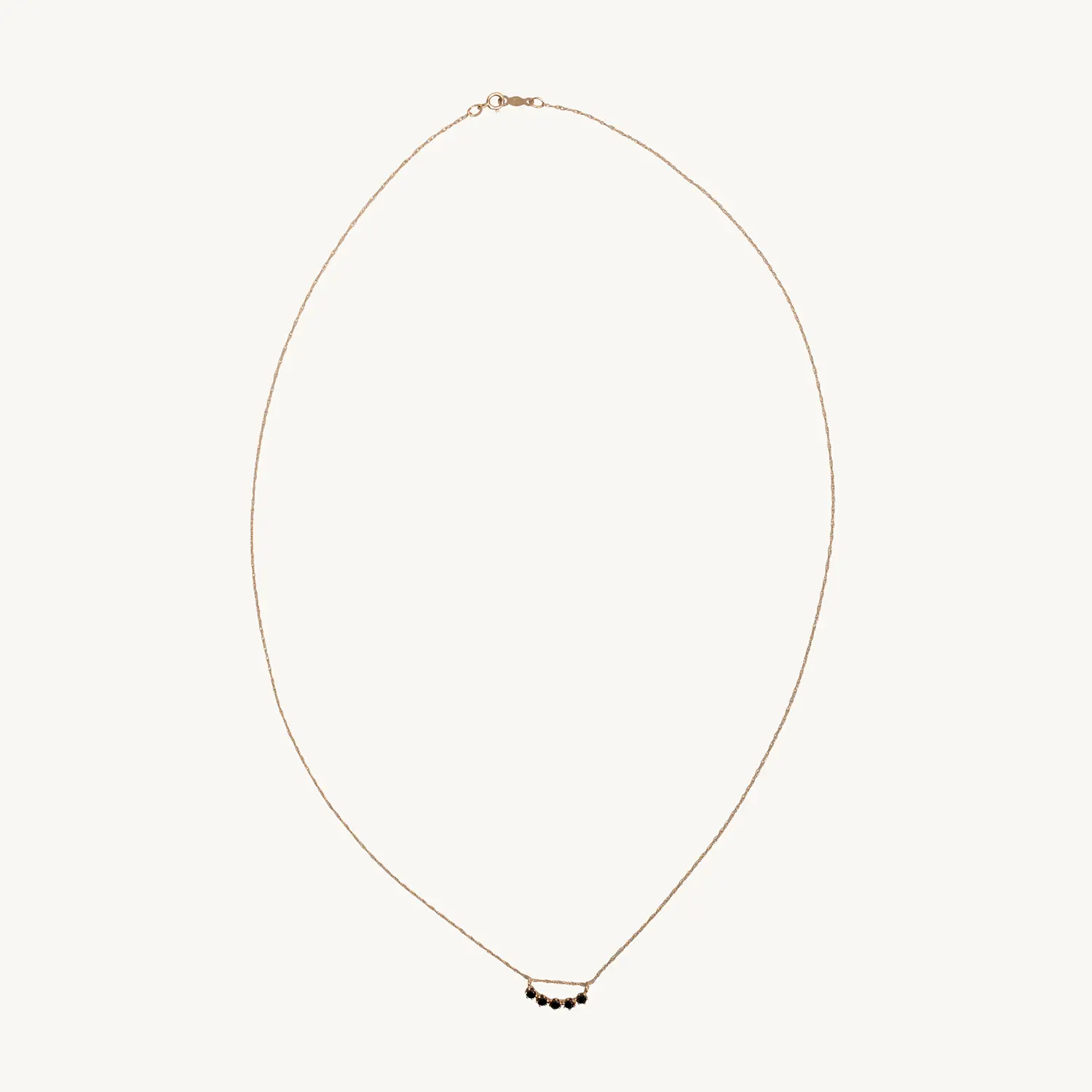 Majesty Curve Necklace, Black Diamond