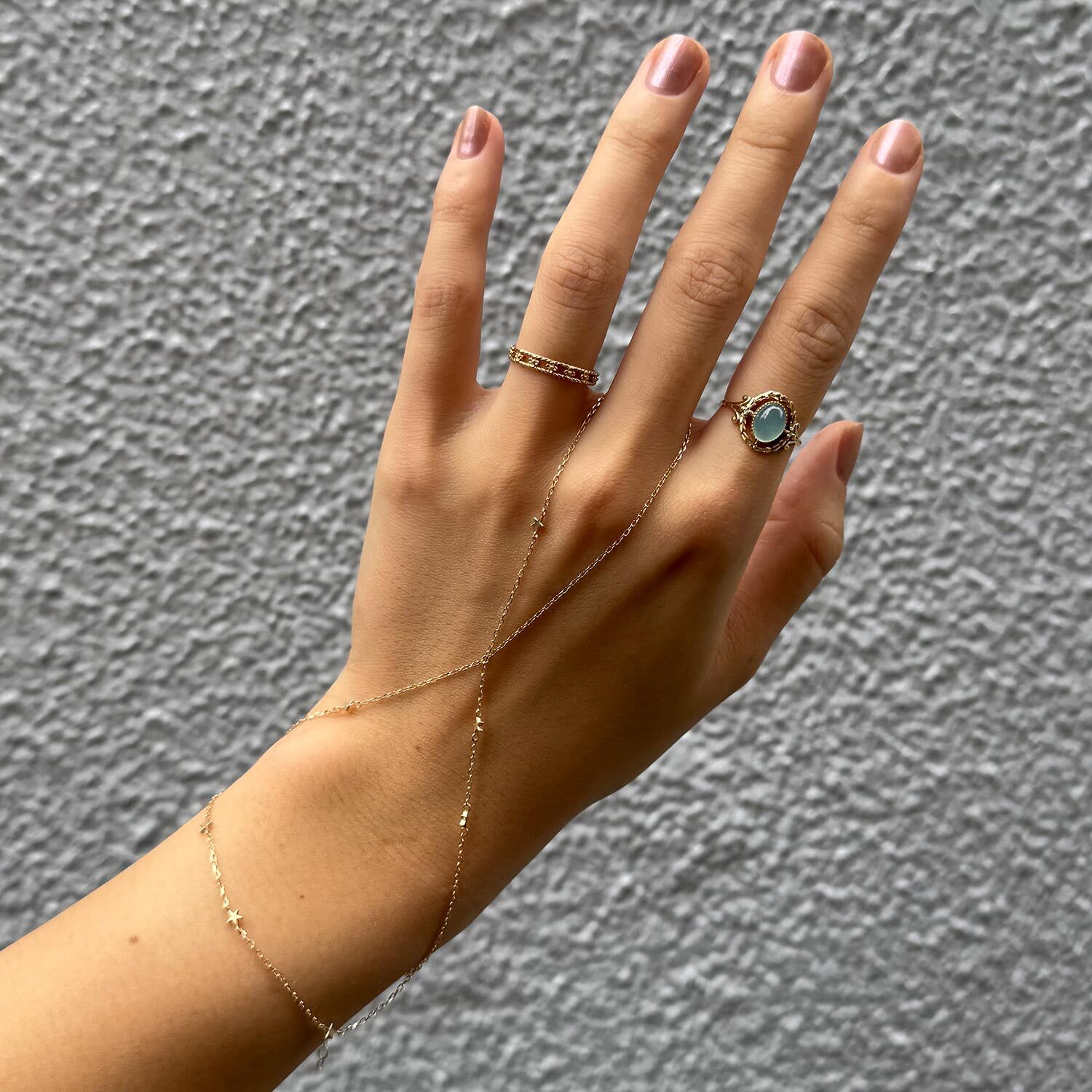 Forget Me Not Gold Ring - Image 6