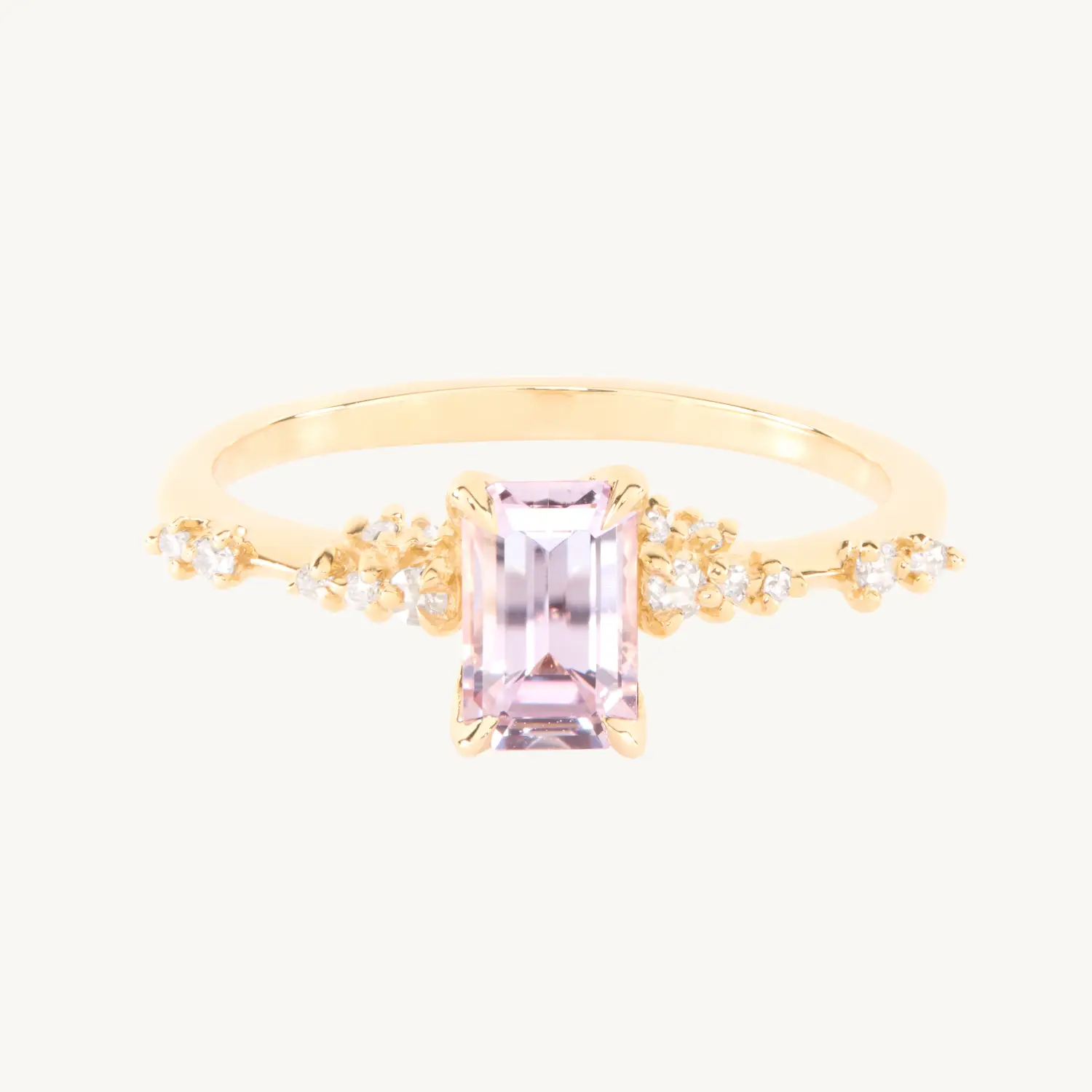 Daphne Pink Sapphire Solitaire Ring