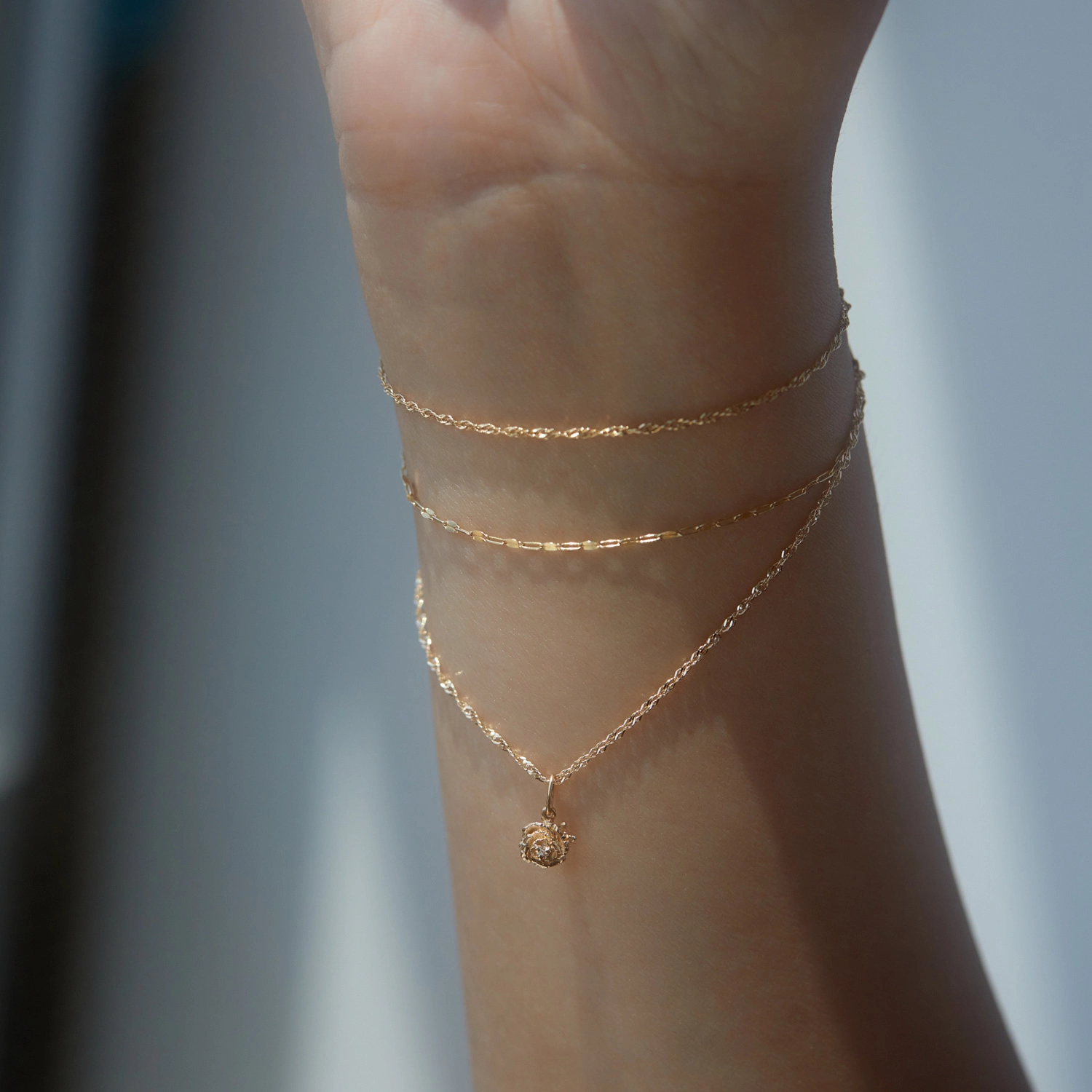 Dewy Diamond Rose Charm - Image 5