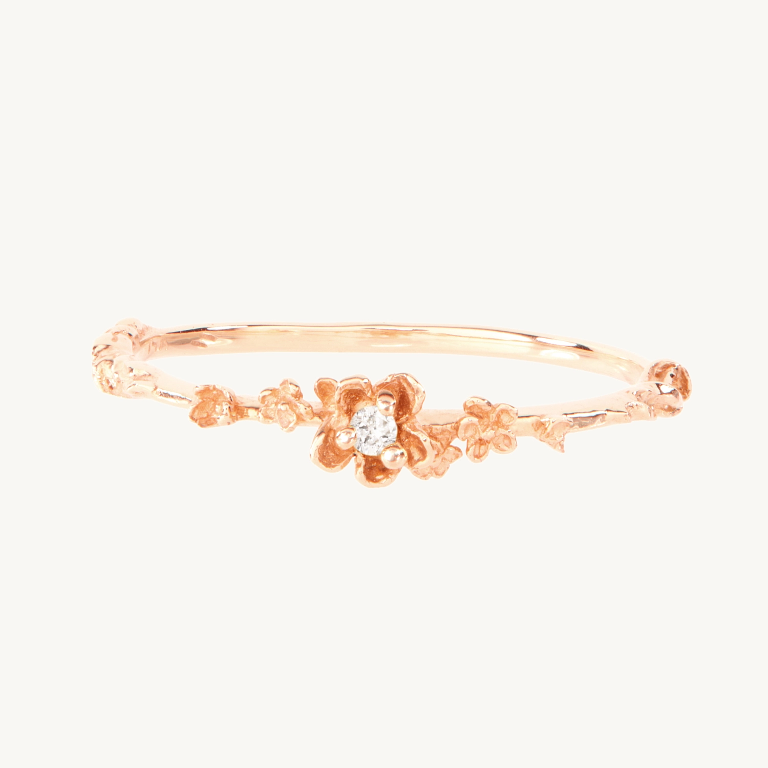 Diamond Buttercup Ring - Image 9