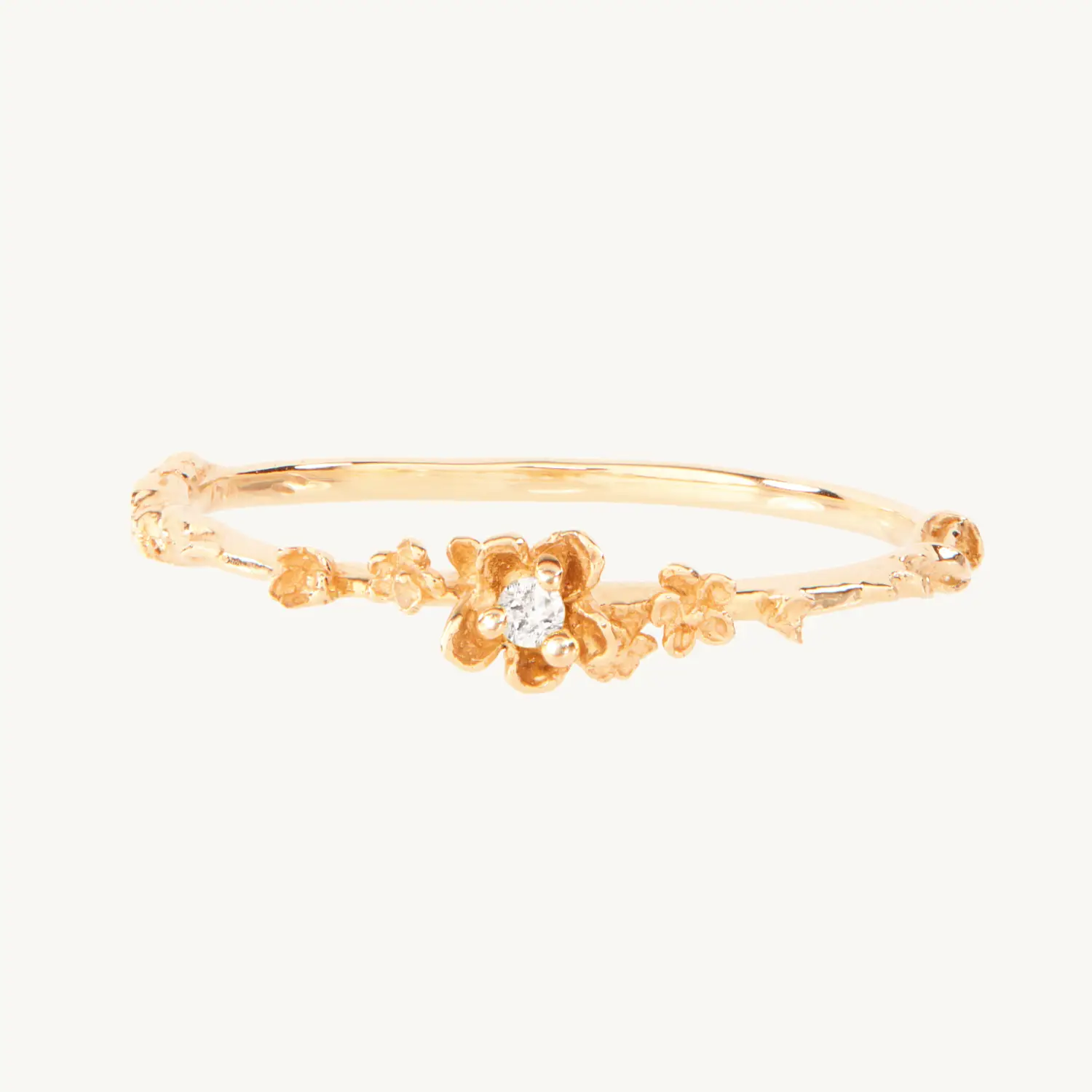 Diamond Buttercup Ring