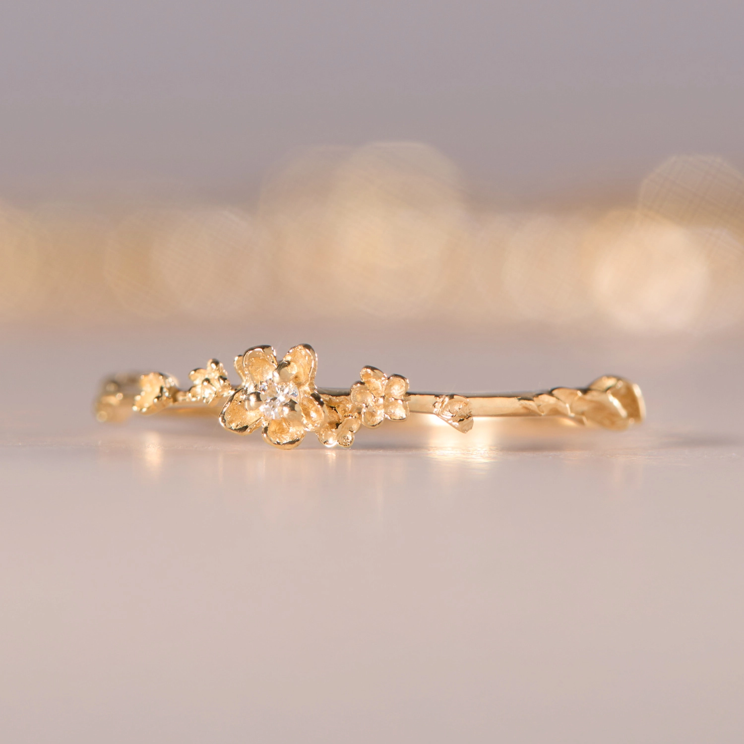 Diamond Buttercup Ring - Image 5