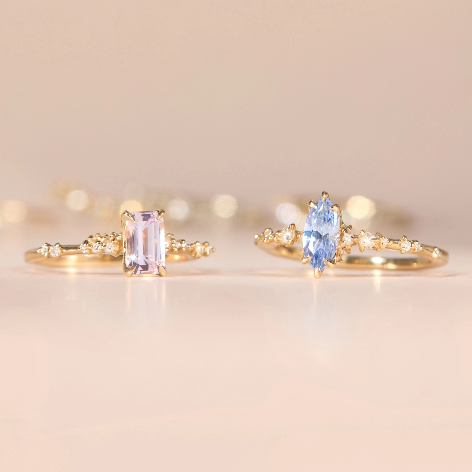 Daphne Pink Sapphire Solitaire Ring - Image 6