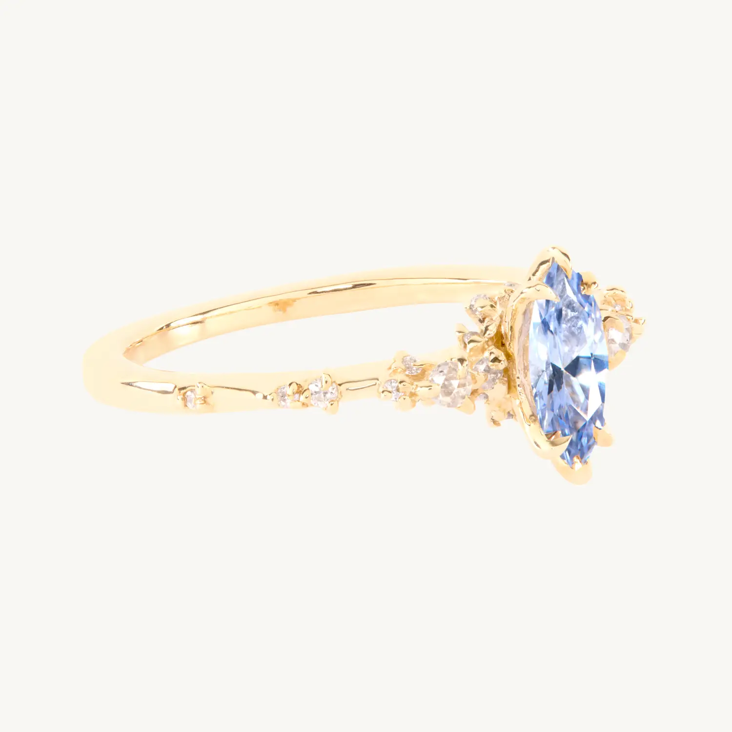Alternative view of Nereid Marquise Sapphire Ring