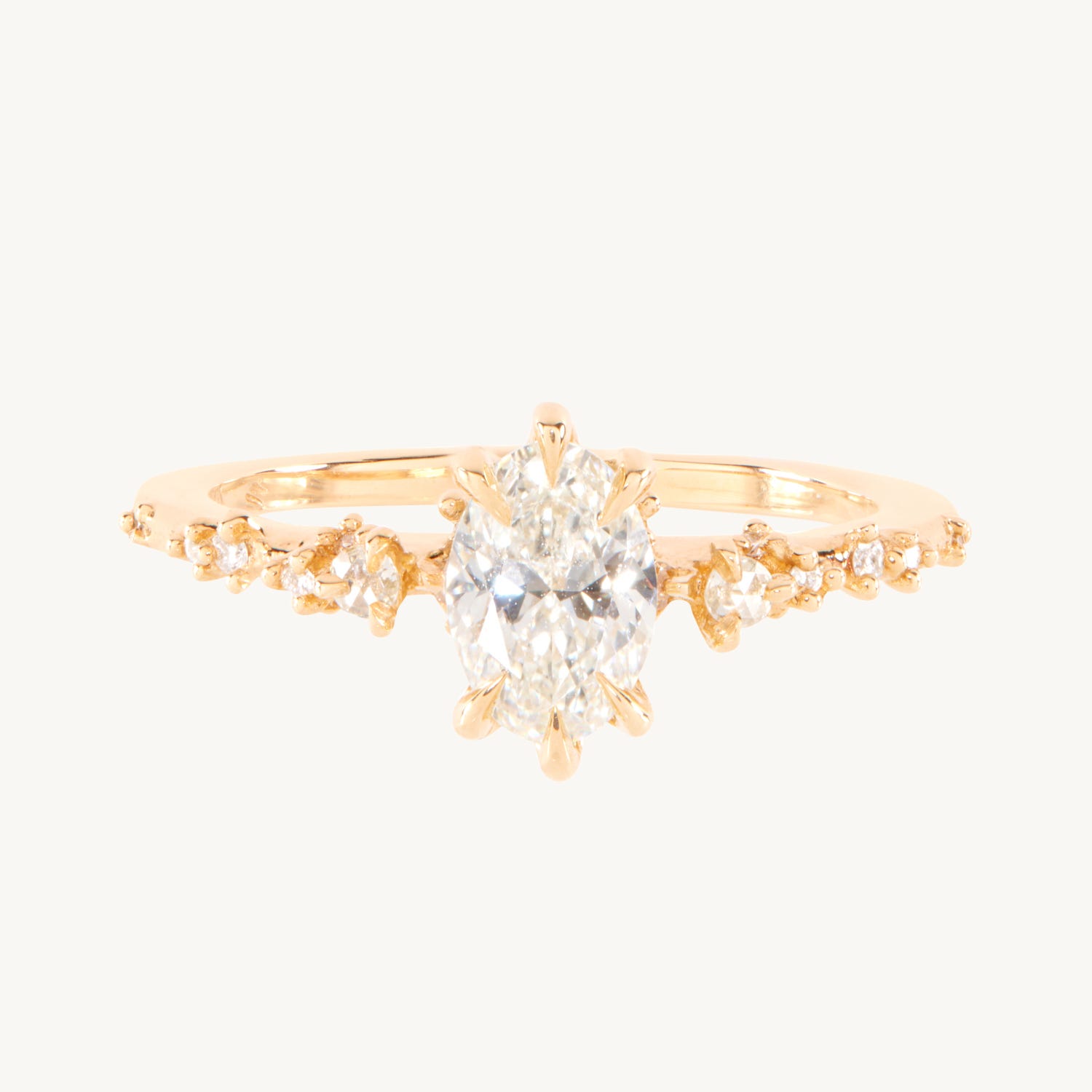 Nereid Oval Diamond Ring