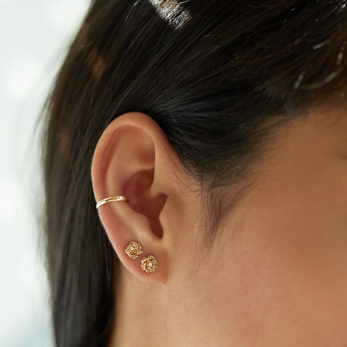 Dewy Diamond Rose Stud (single) - Image 3