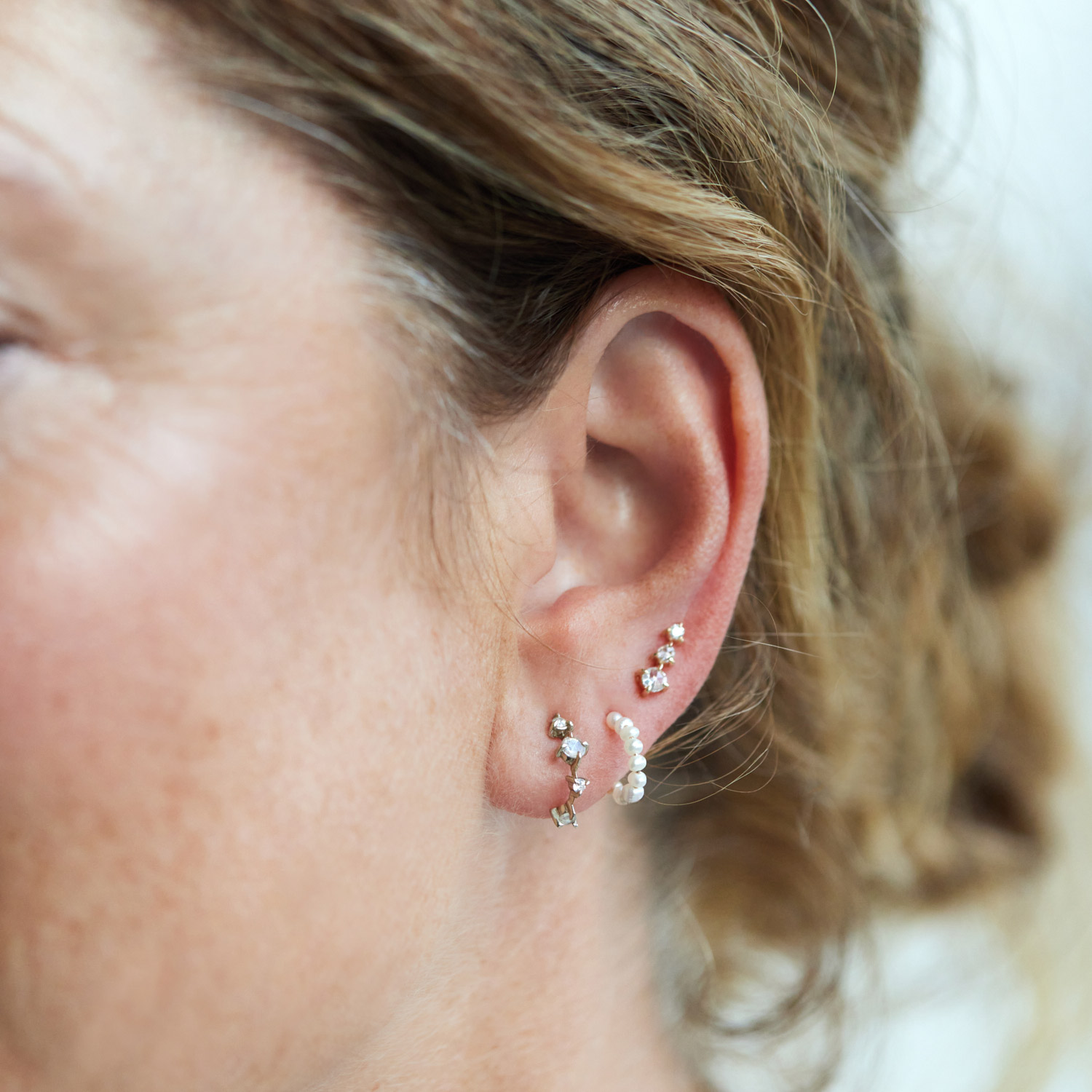 Baby Pearl Hoop Earring (single) - Image 9