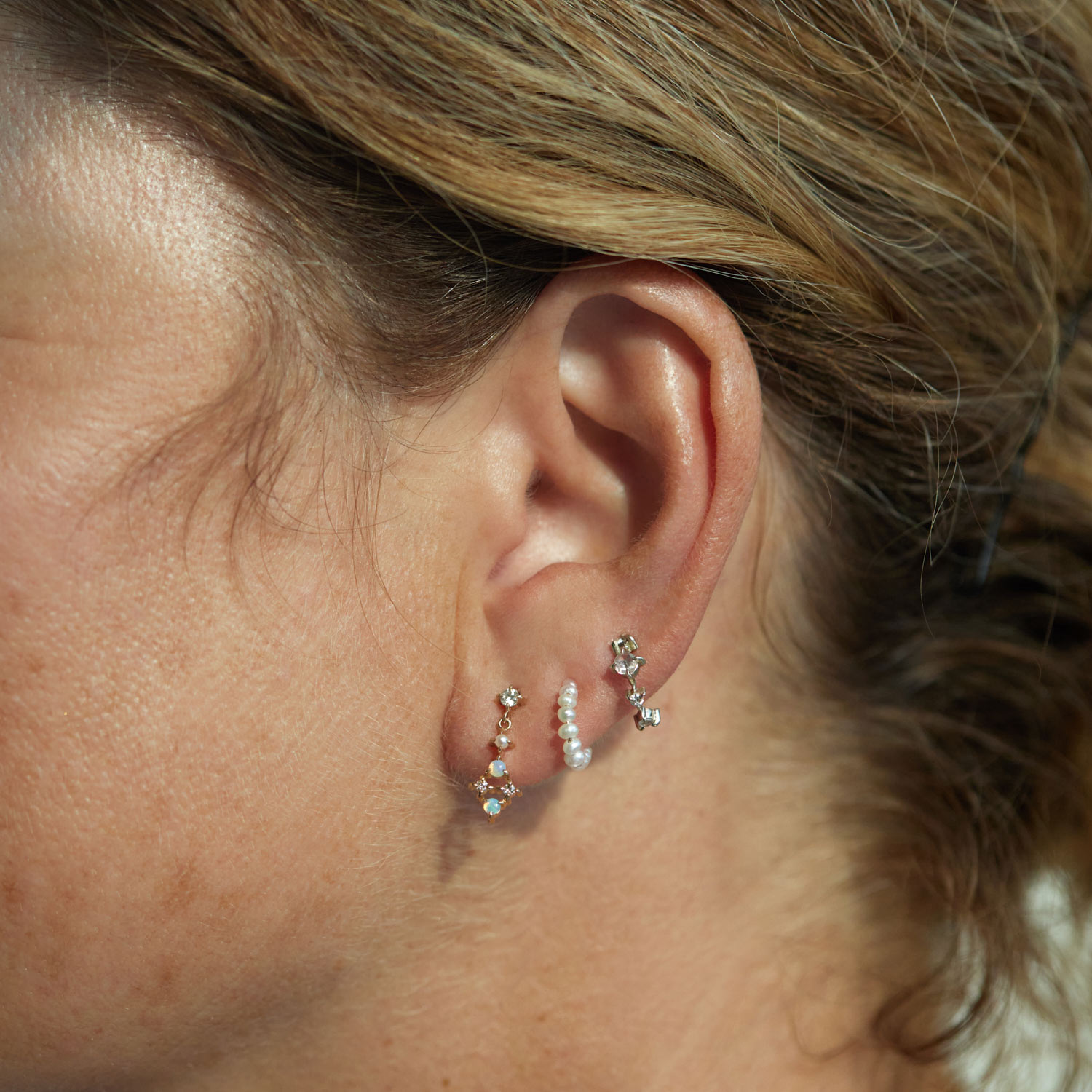 Baby Pearl Hoop Earring (single) - Image 7