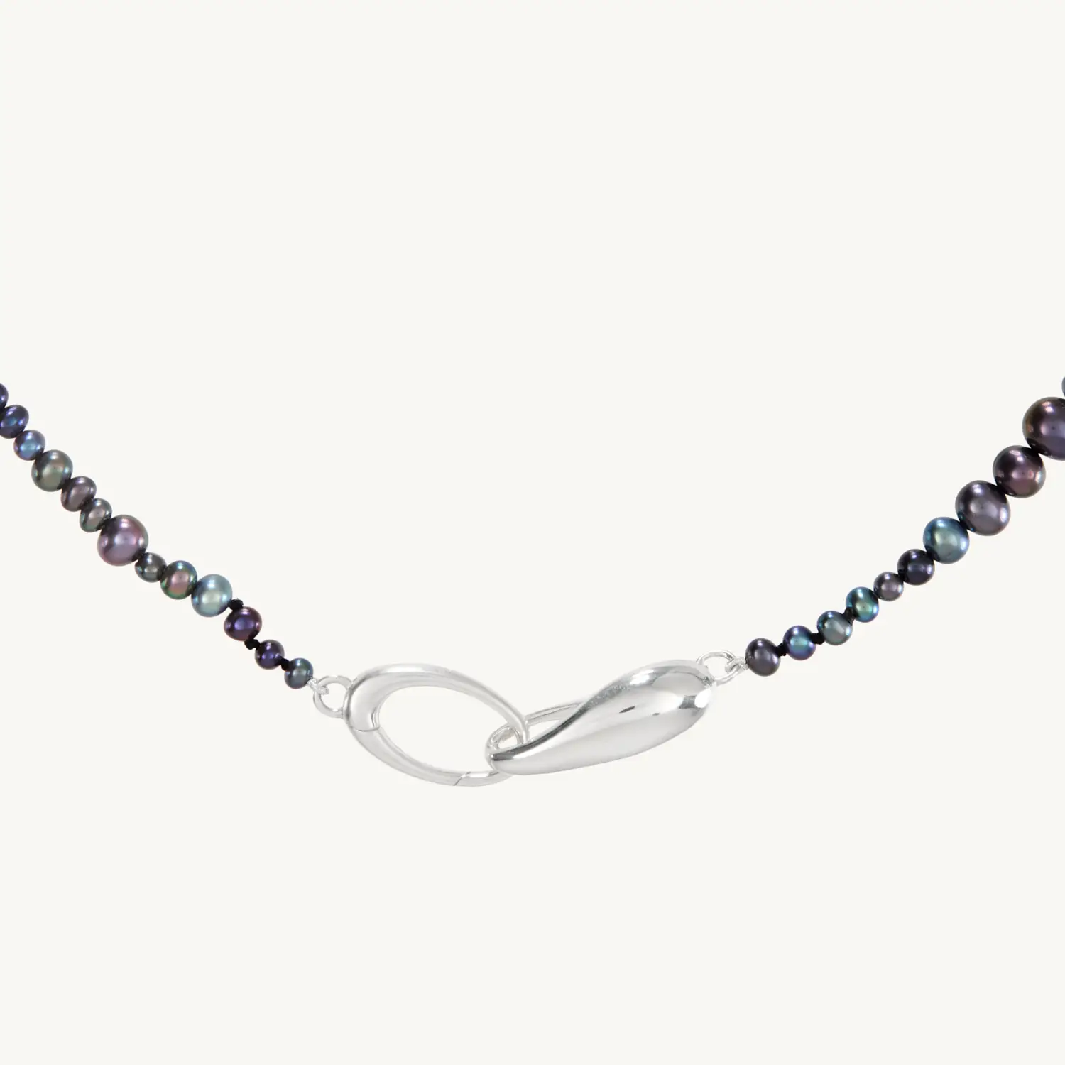 Alternative view of Peacock Pearl Choker