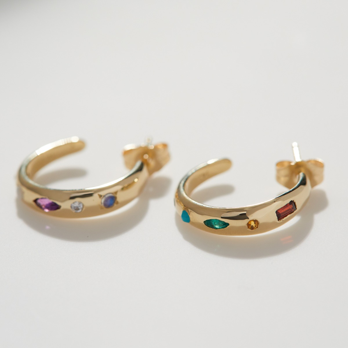 Baby Grand Mineral Hoops (Pair) - Image 4