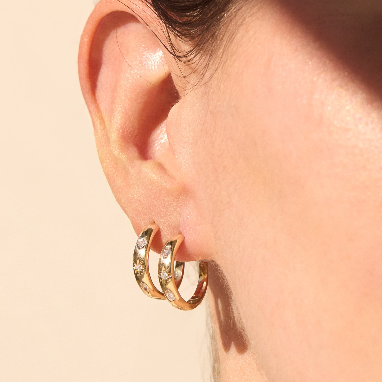 Diamond Mineral Hoops (pair) - Image 3