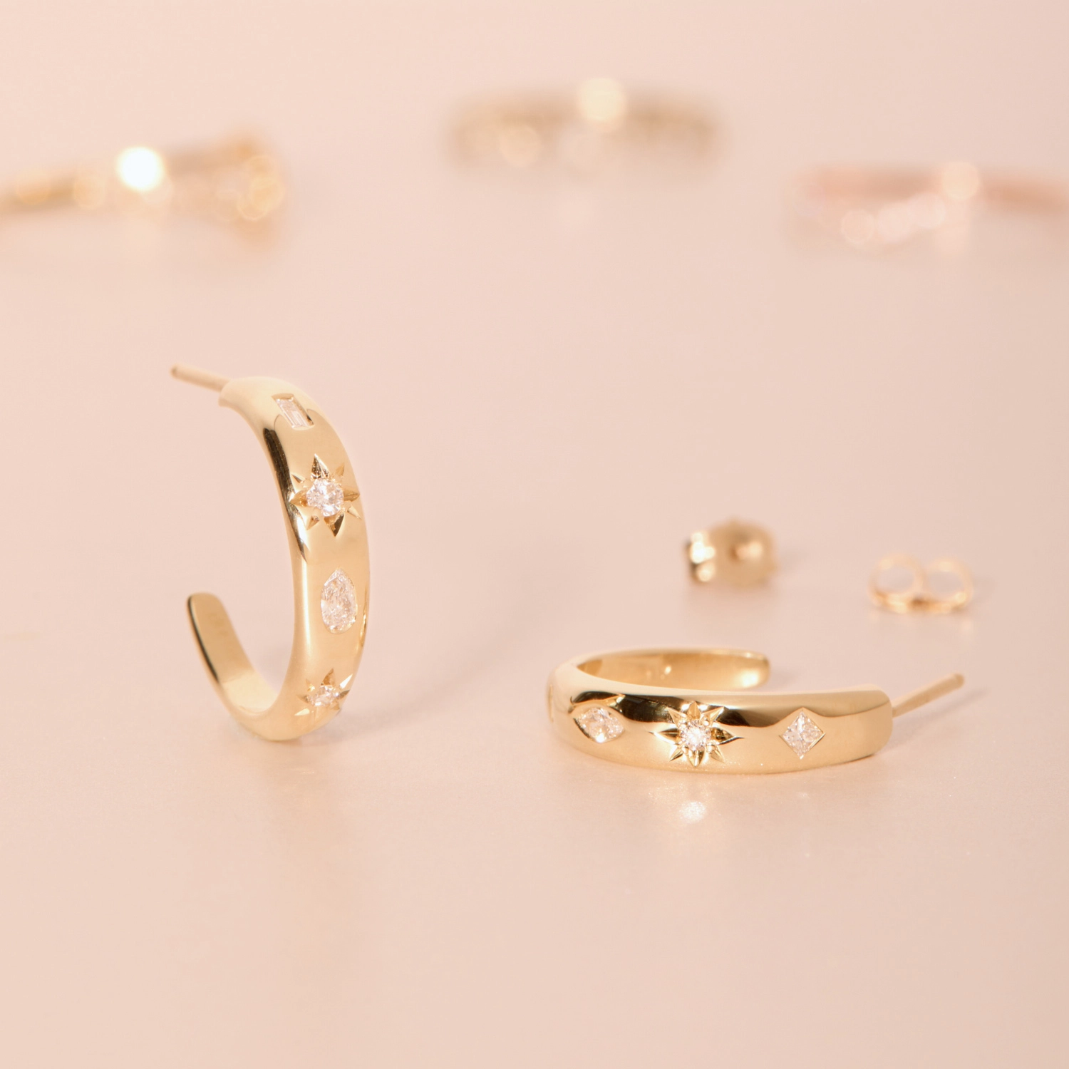 Diamond Mineral Hoops (pair) - Image 5