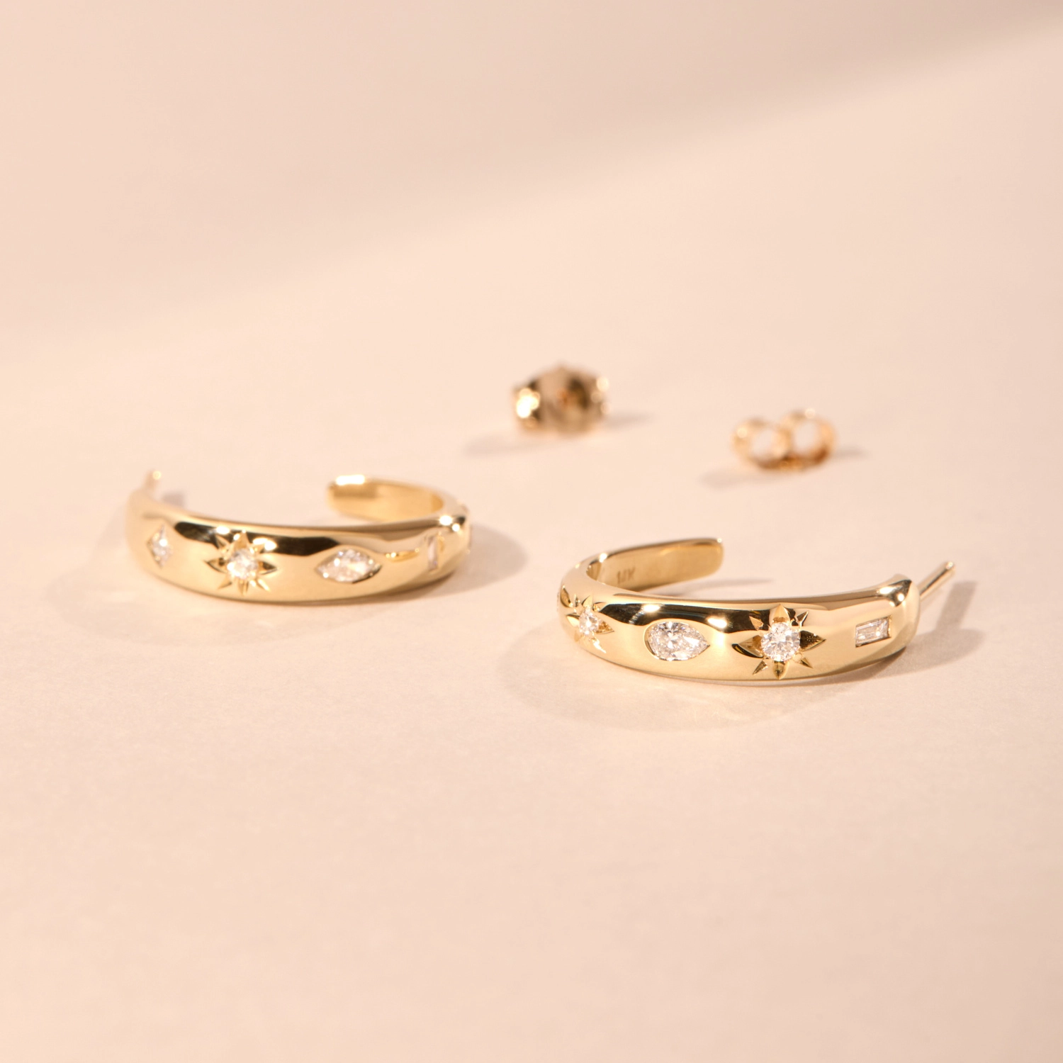 Diamond Mineral Hoops (pair) - Image 4