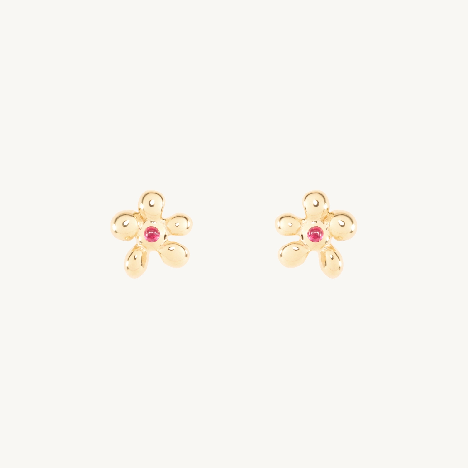 Baby Blossom Ruby Stud (single) - Image 6
