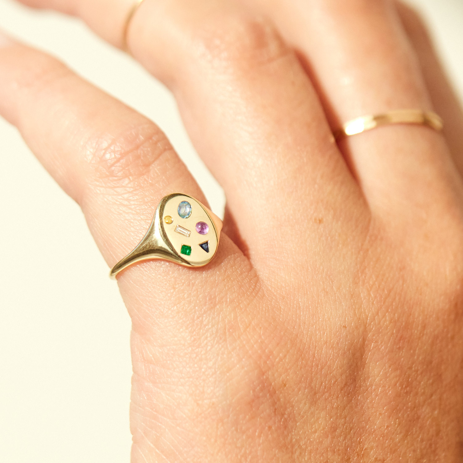 Mosaic Signet Ring - Image 3
