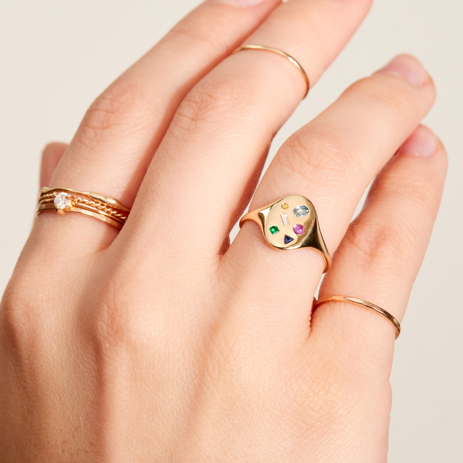 Mosaic Signet Ring - Image 4