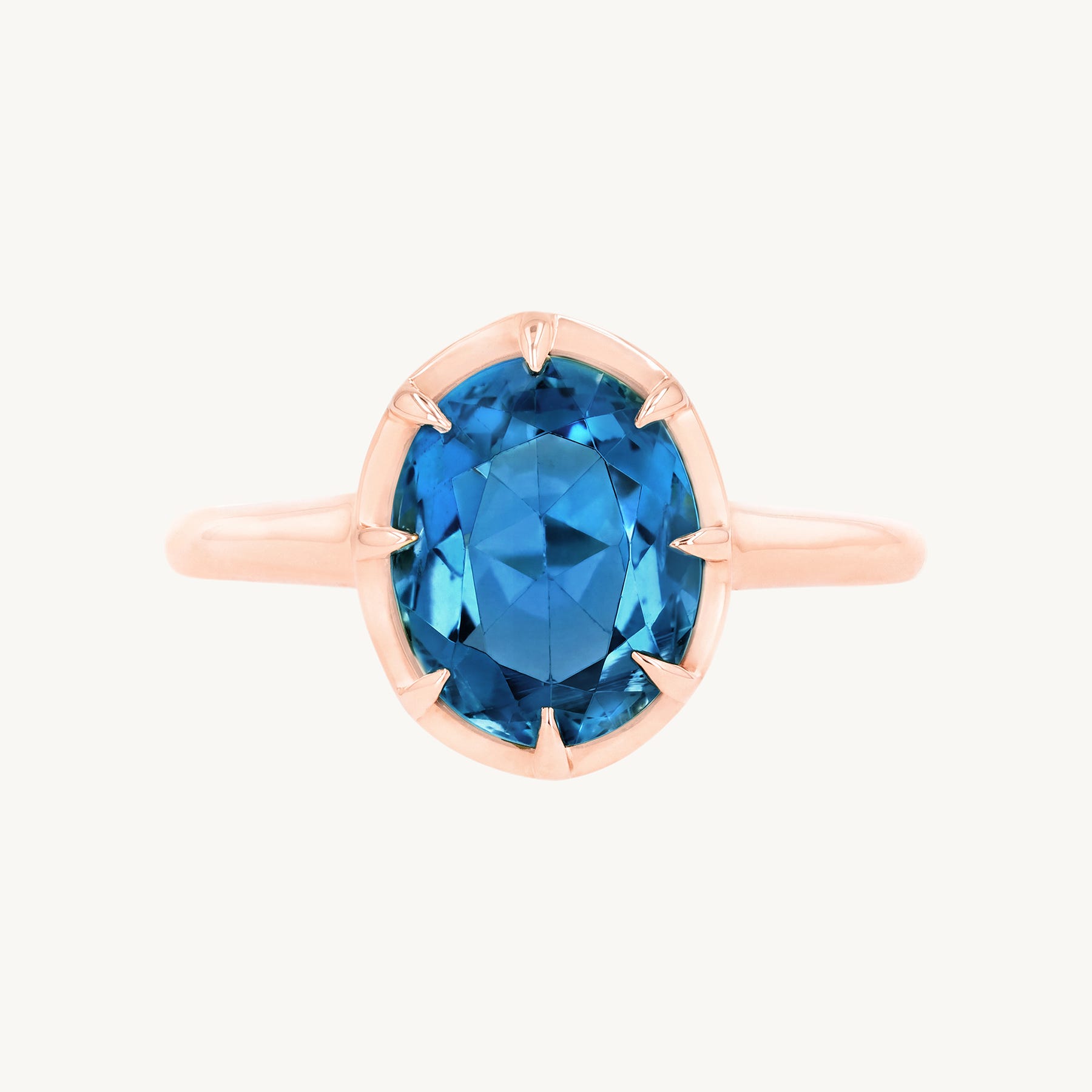 Soul's Loop Blue Topaz Ring
