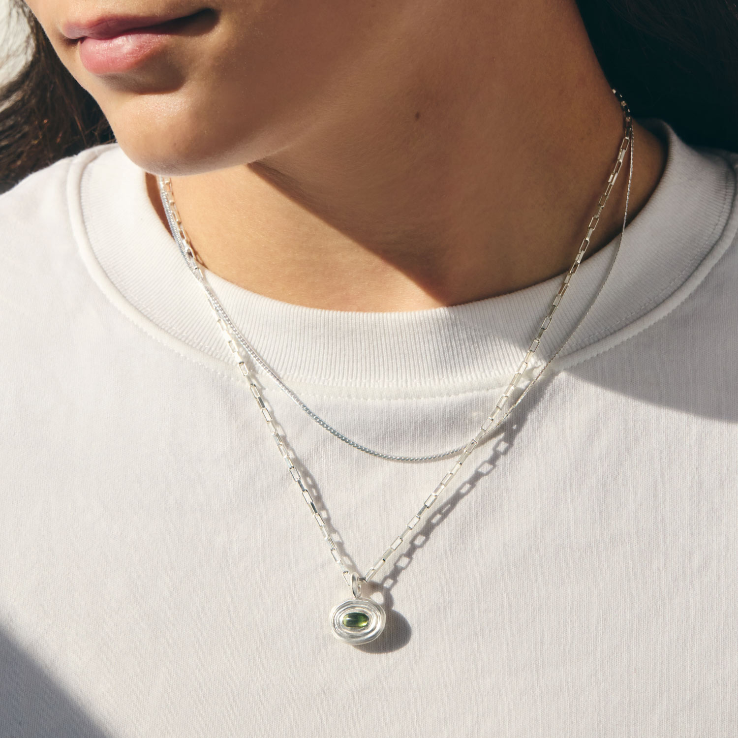 Little Wavelet Tourmaline Necklace - Image 4
