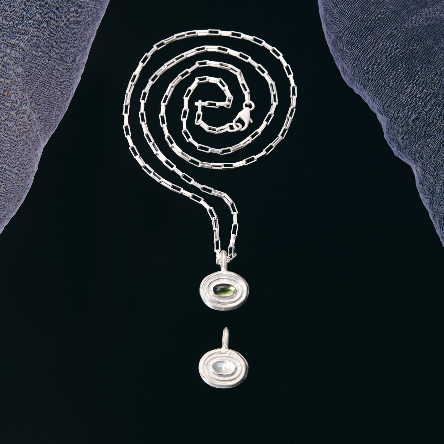 Little Wavelet Tourmaline Necklace - Image 6