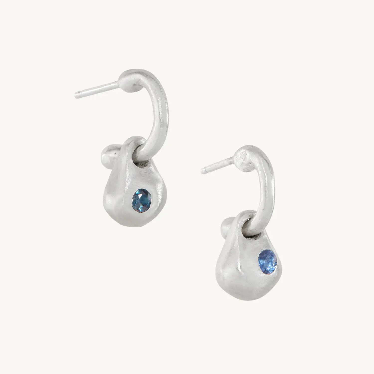 Mixed Sapphire Bosc Drop Earrings (pair)