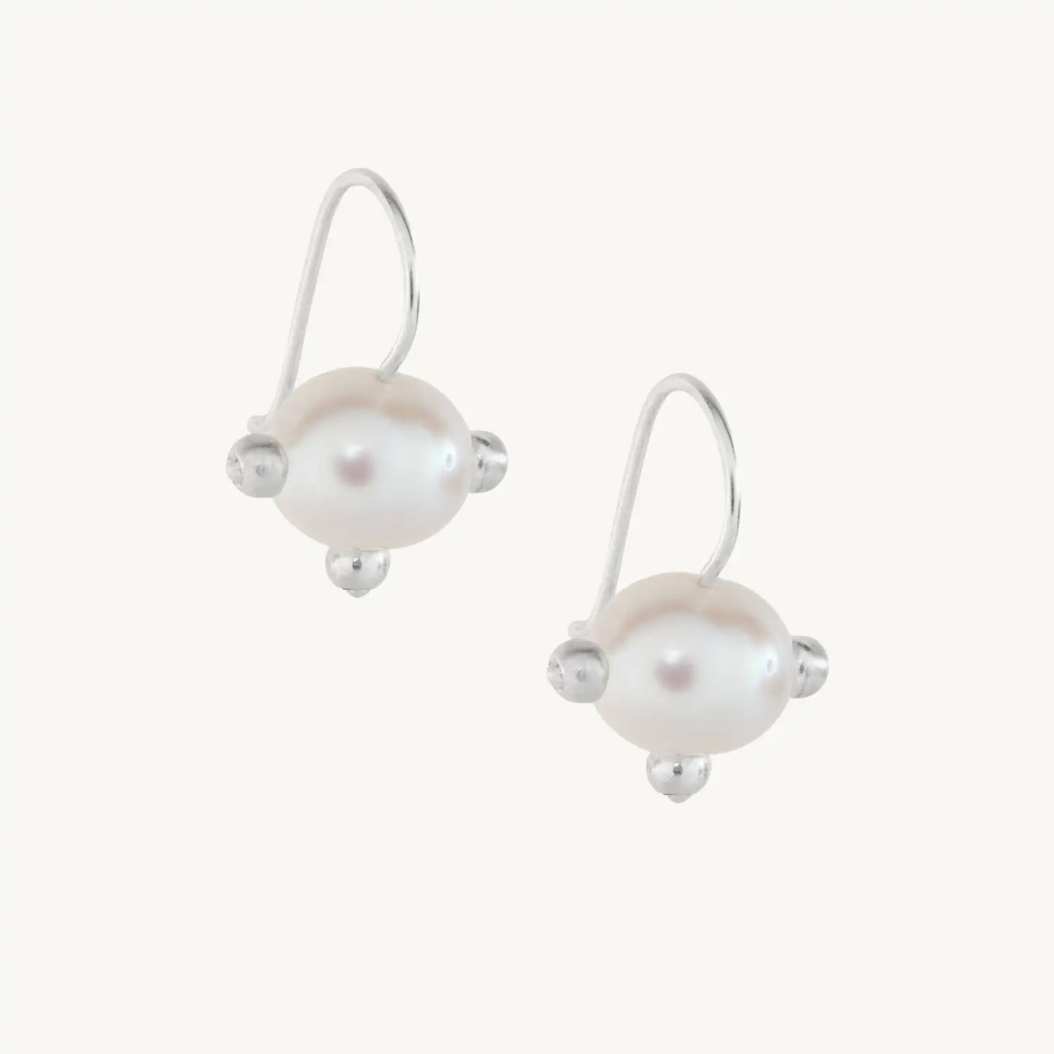Alternative view of Pearl Pin Cushion Earring (single)