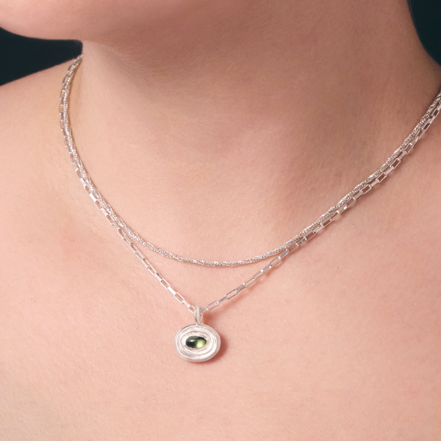 Little Wavelet Tourmaline Necklace - Image 3